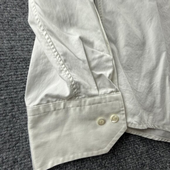 Stenstroms Cotton Twofold super 15.5 Slimline White Long Sleeve Button Up Solid - Picture 8 of 16